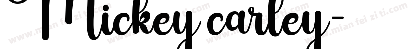Mickey carley字体转换